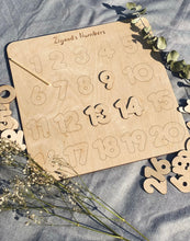 Load image into Gallery viewer, Wooden Number Puzzle