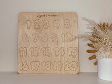 Load image into Gallery viewer, Wooden Number Puzzle