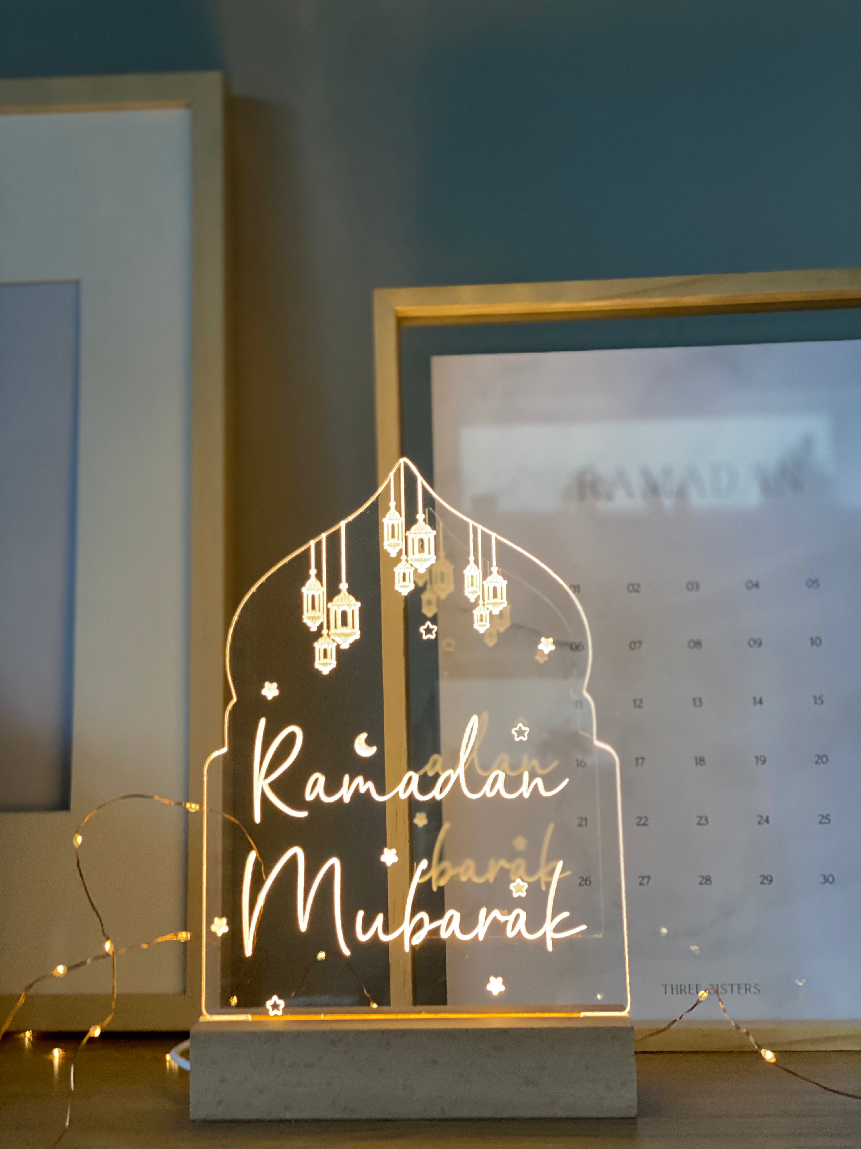 Ramadan Light Box Display – threesisterss