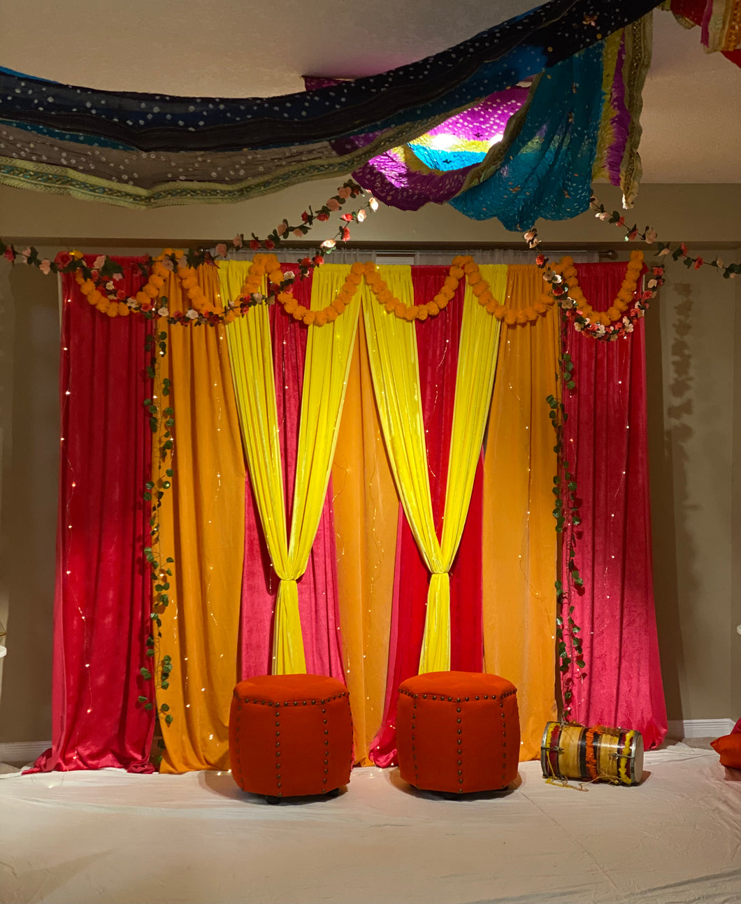 Velvet Draping Panels